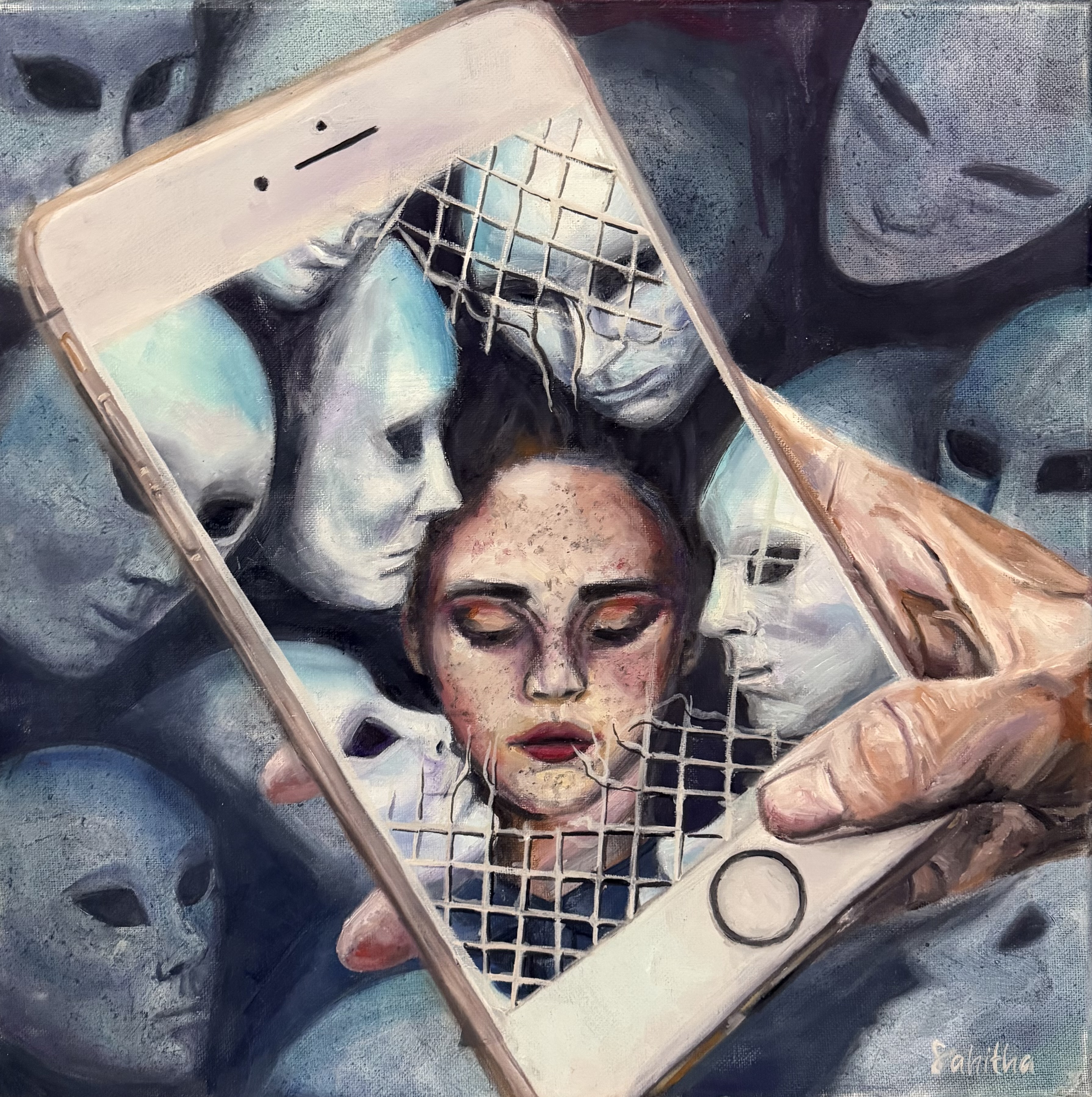Acrylic · 16 × 16 in