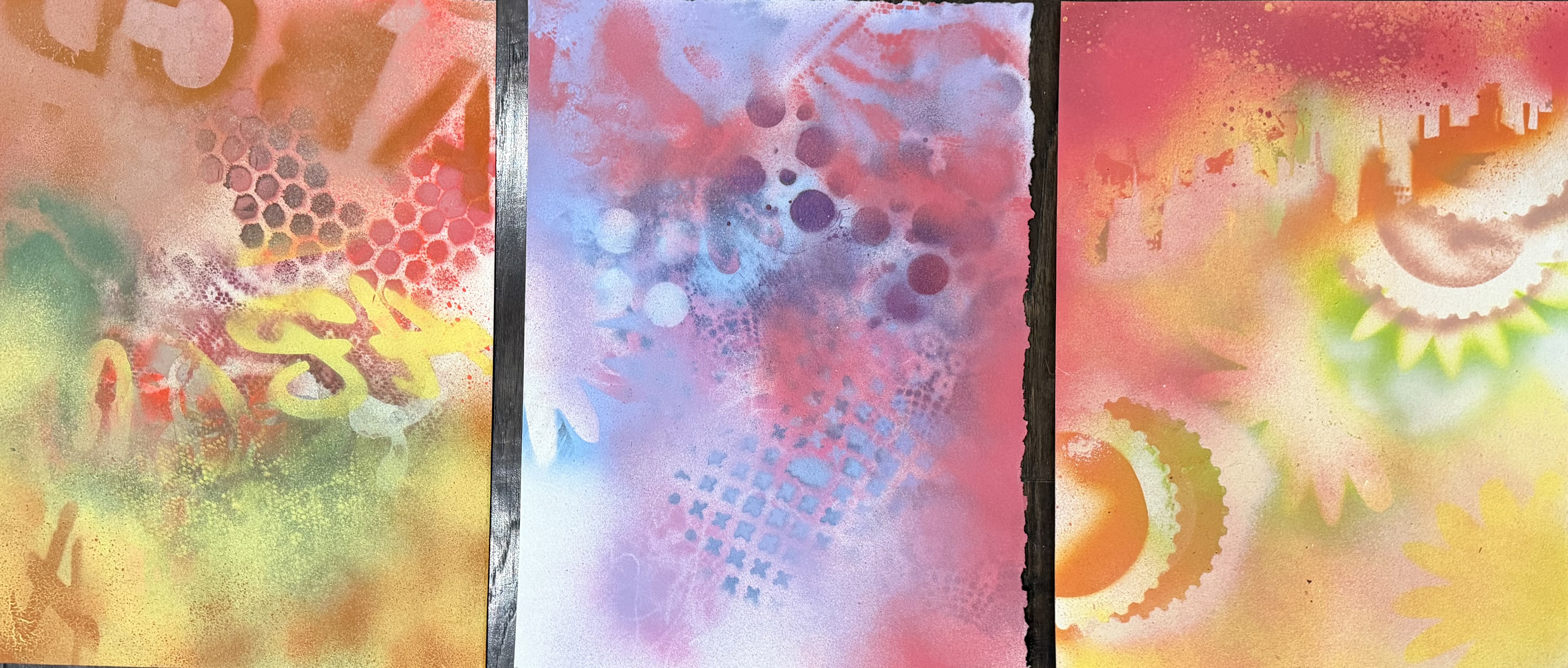 Mixed media · Set of 3 · 11 × 15 in