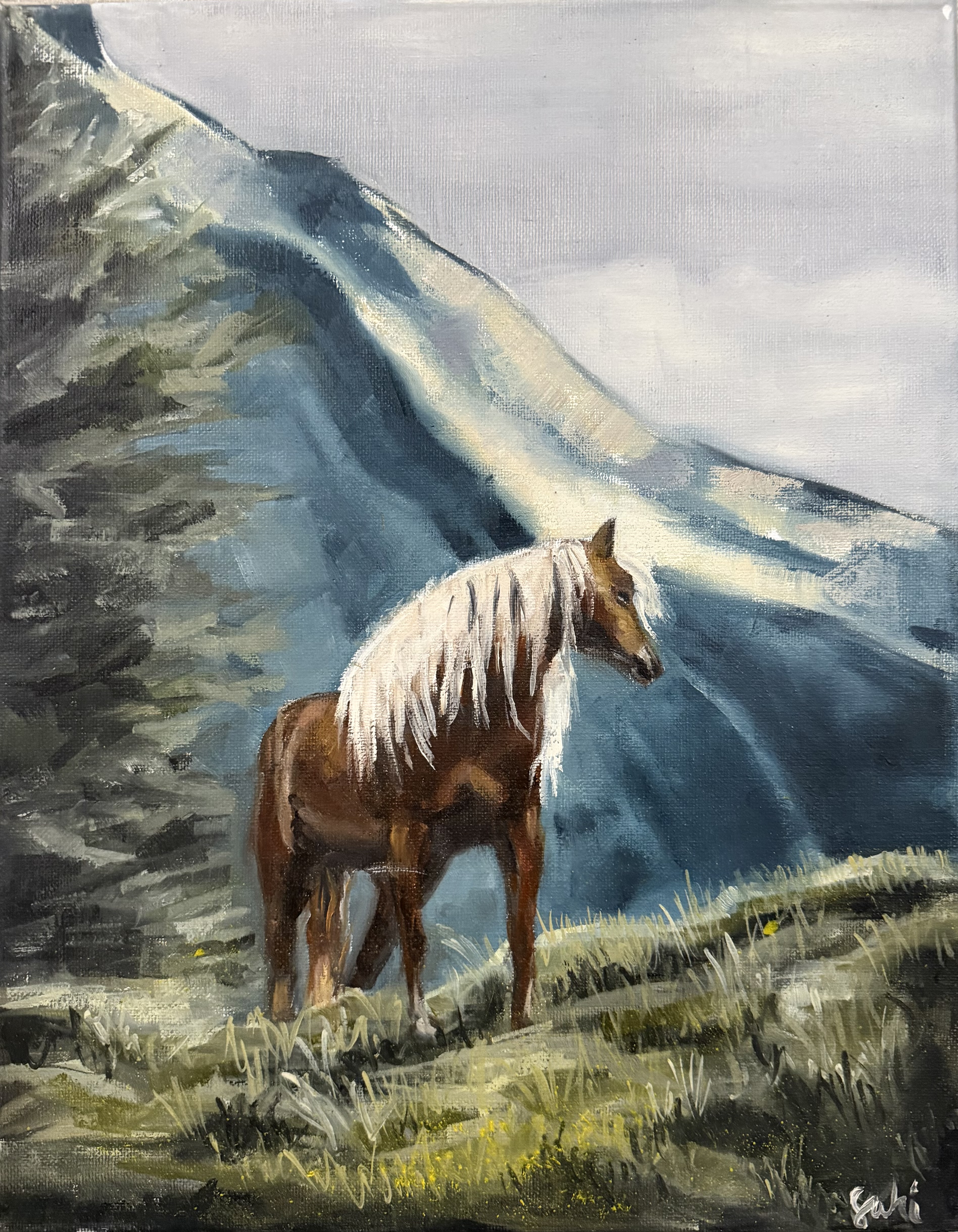 Acrylic · 12 × 16 in