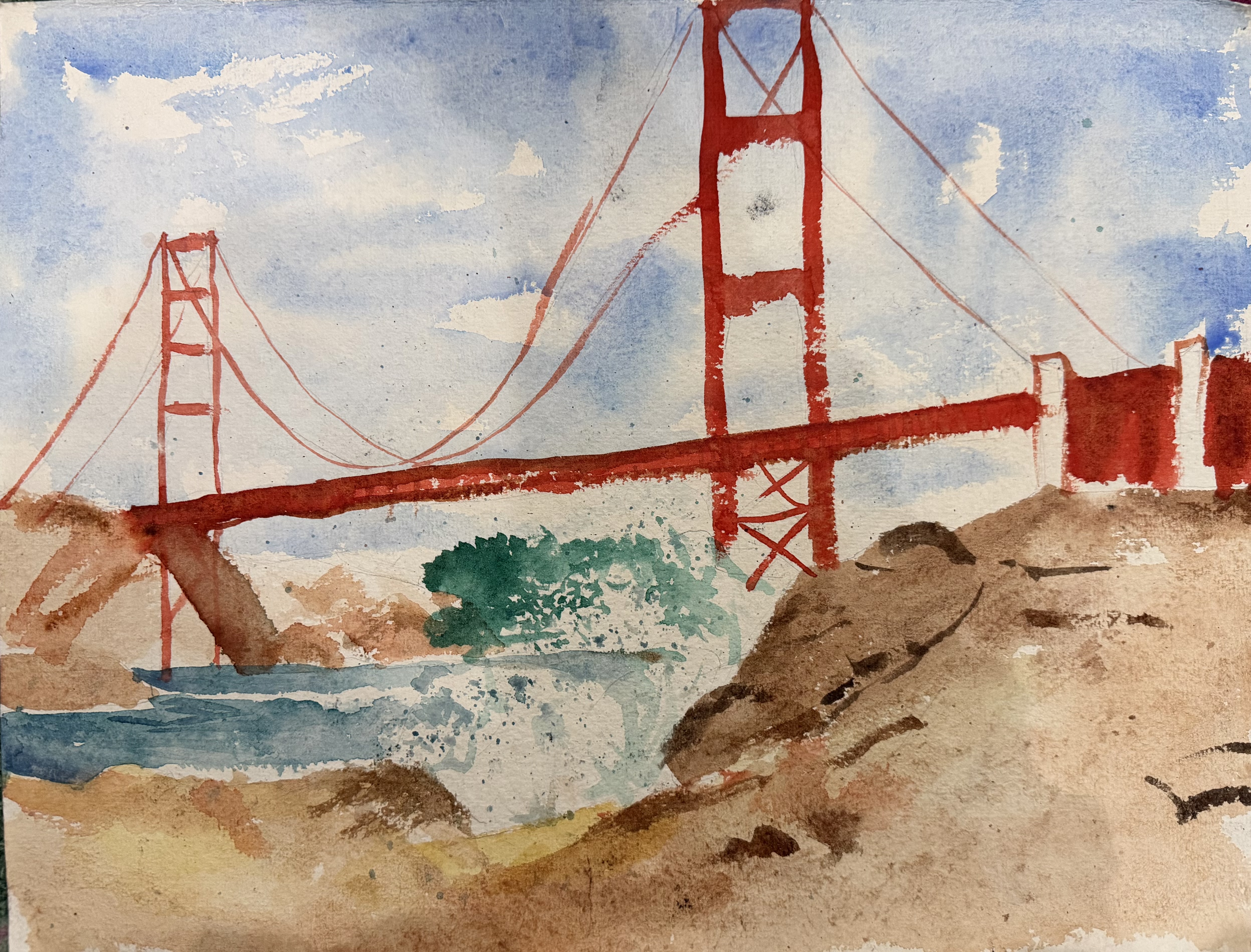 Watercolor · 15 × 11 in