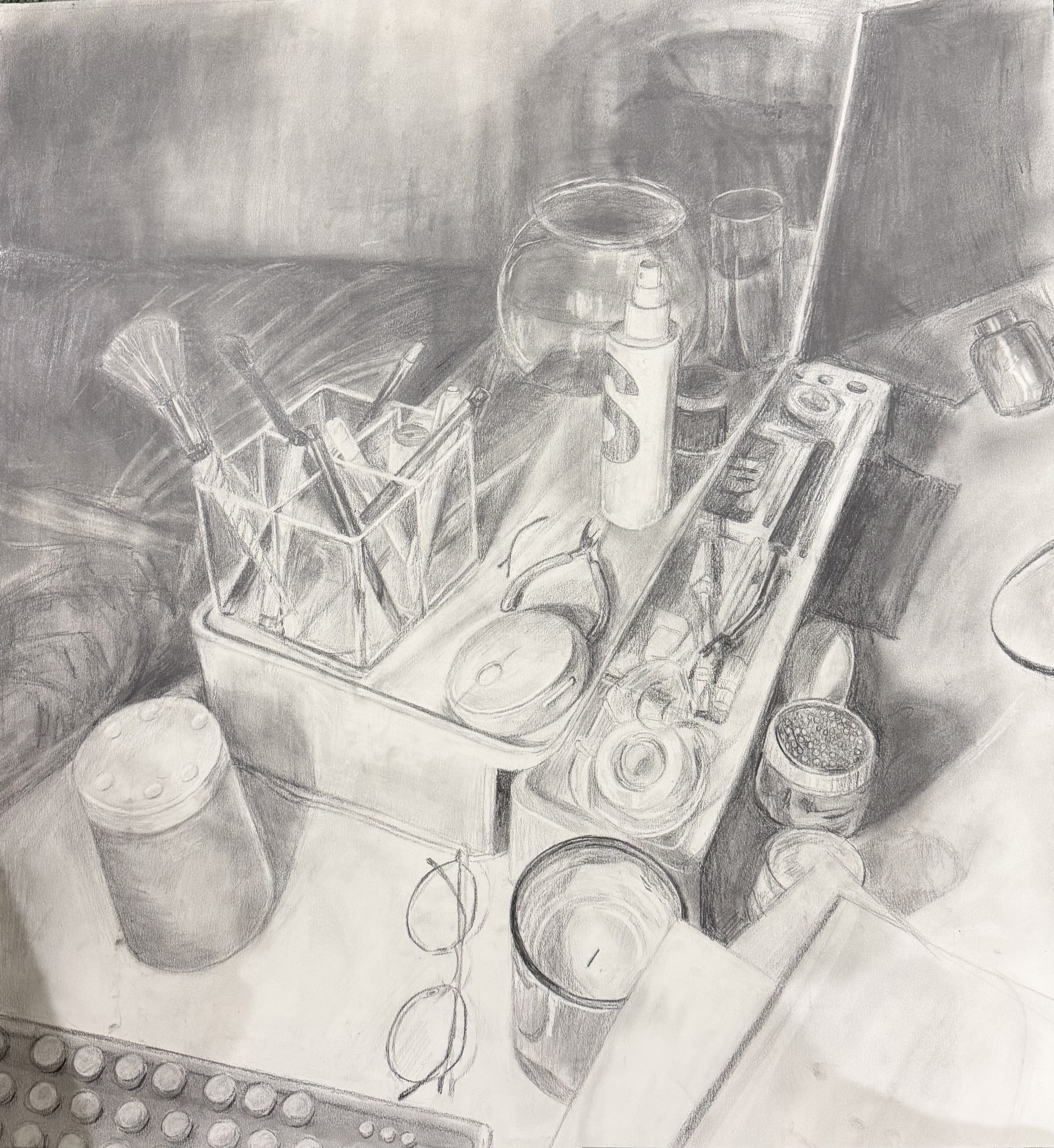 Graphite · 20 × 22 in