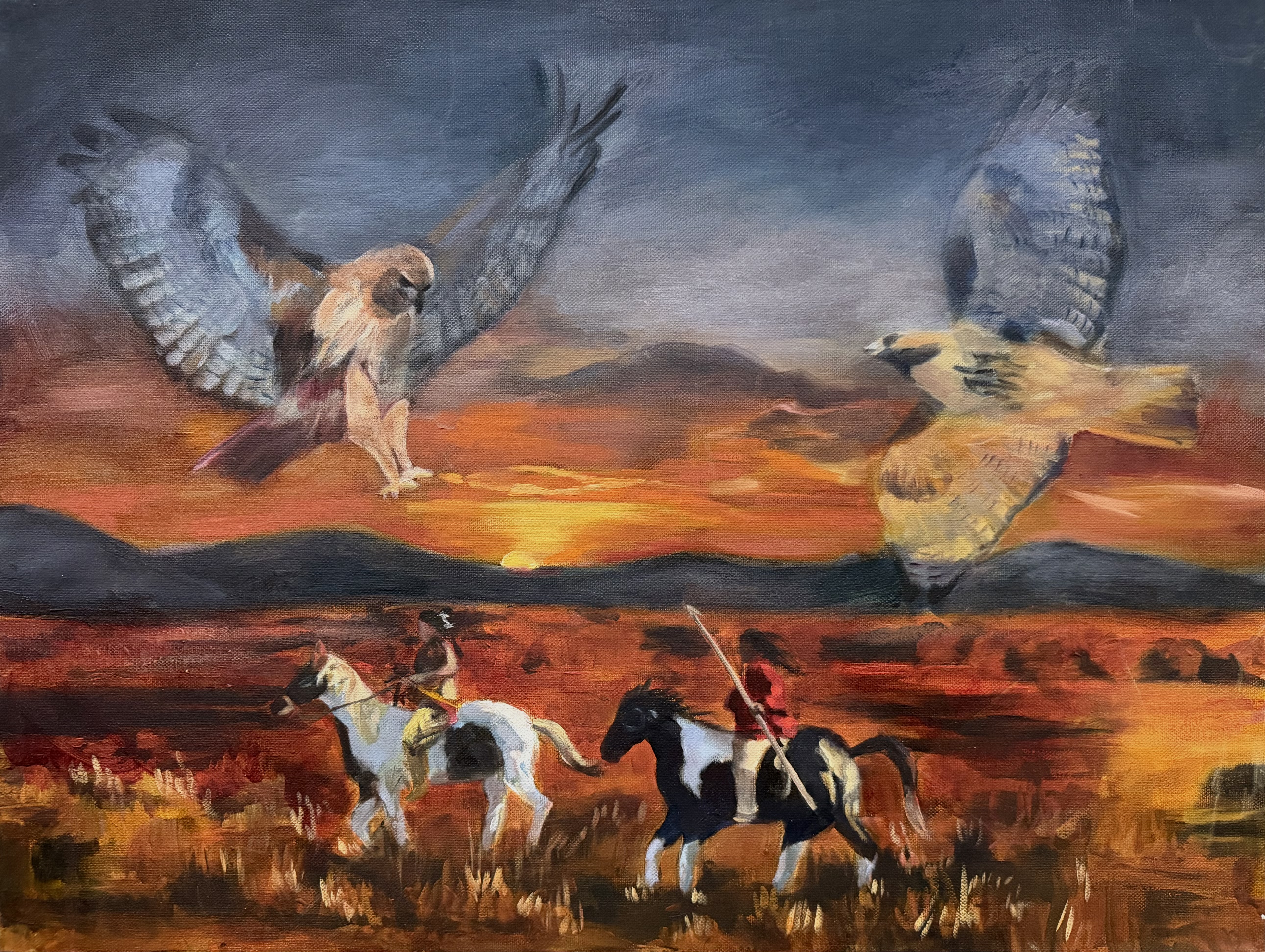 Oil · 21 × 18 in