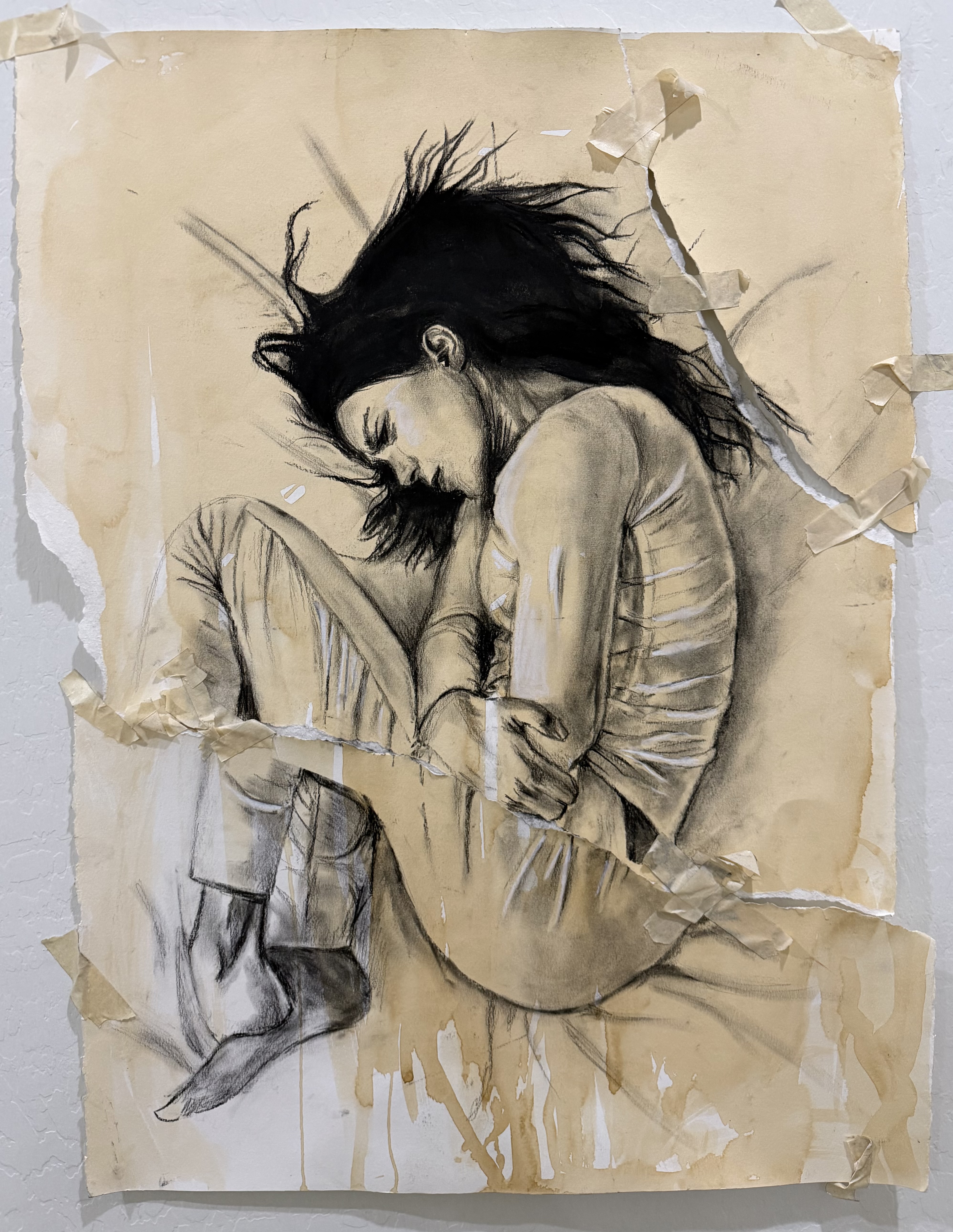 Coffee & charcoal · 24 × 30 in